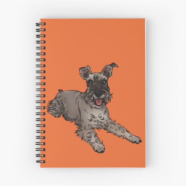 Item preview, Schnauzer laying down Orange designed and sold by Petcetera.