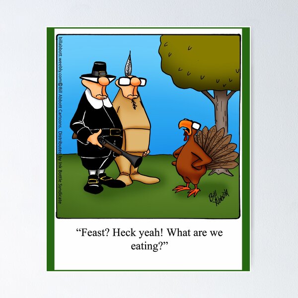 Funny Thanksgiving turkey drawing Poster for Sale by Vitaliy Gonikman