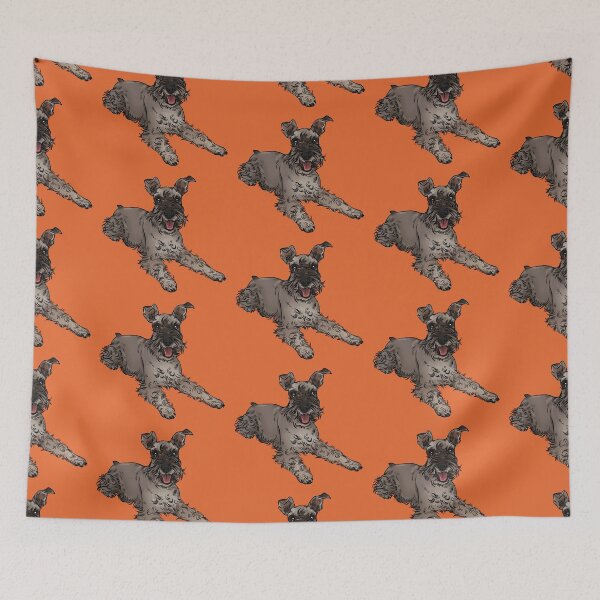 Item preview, Schnauzer laying down Orange designed and sold by Petcetera.