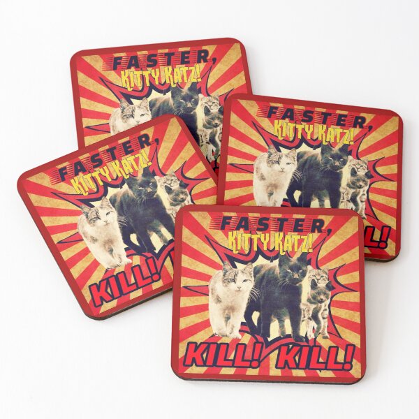 Item preview, Faster, Kitty Katz! Kill! Kill! designed and sold by rcmarble.