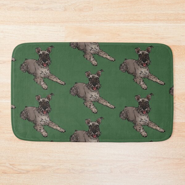 Item preview, Schnauzer laying down Dark Green designed and sold by Petcetera.