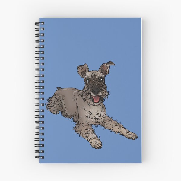 Item preview, Schnauzer laying down Blue designed and sold by Petcetera.