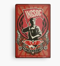 INGSOC 1984 Propaganda Poster Metal Print