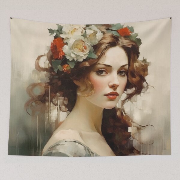 Item preview, Flower Girl designed and sold by LadybellVintage.
