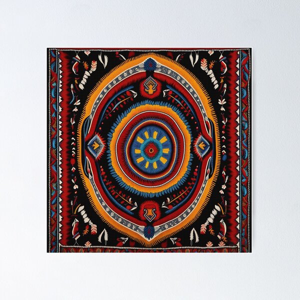 Item preview, Ukrainian Tribal textile art for home decoration. designed and sold by paulo silveira.