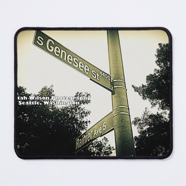 Item preview, Genesee Street & Rainier Avenue, Seattle, WA by Mistah Wilson designed and sold by The Street Sign Store.