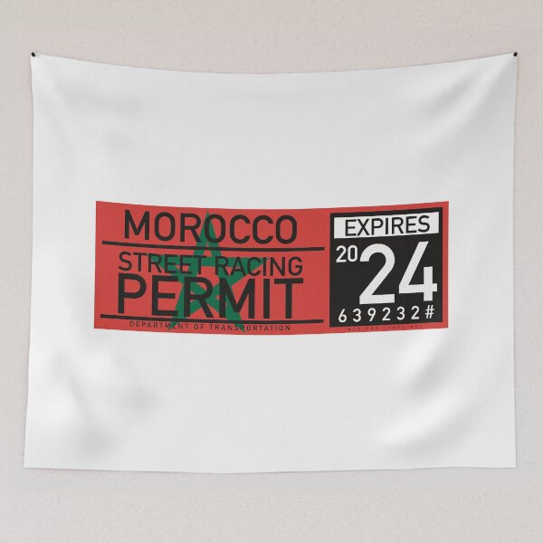 Item preview, Morocco Street Racing “permit” Club designed and sold by Bjammer.