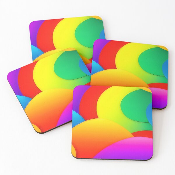 Item preview, Abstract Colorful Neon Bubbles designed and sold by calibrit.