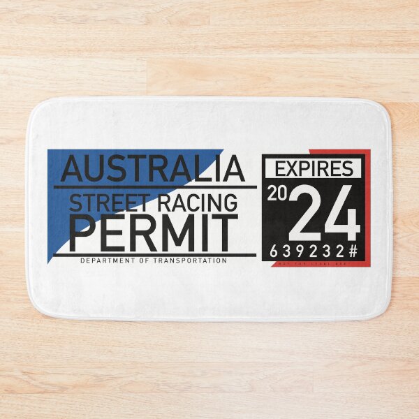 Item preview, Australia Street Racing “permit” Club designed and sold by Bjammer.