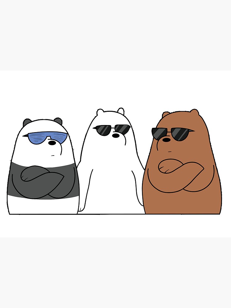 we bare bears Art Board Print for Sale by SAEED ALYAQUB