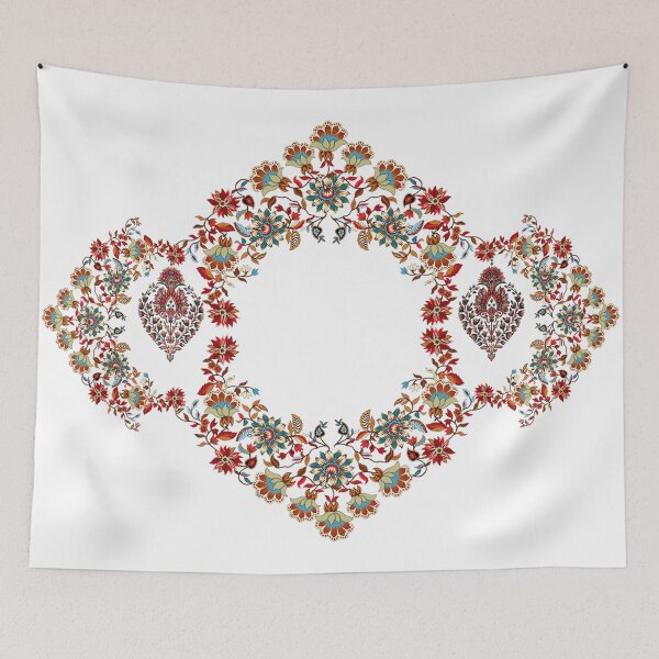 Item preview, Embroidery Pattern with Beautiful Colorful Flowers designed and sold by Kai Multiverse.