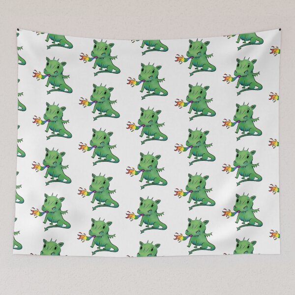 Item preview, Classic Pride Doodle Dragon designed and sold by O1RSH.