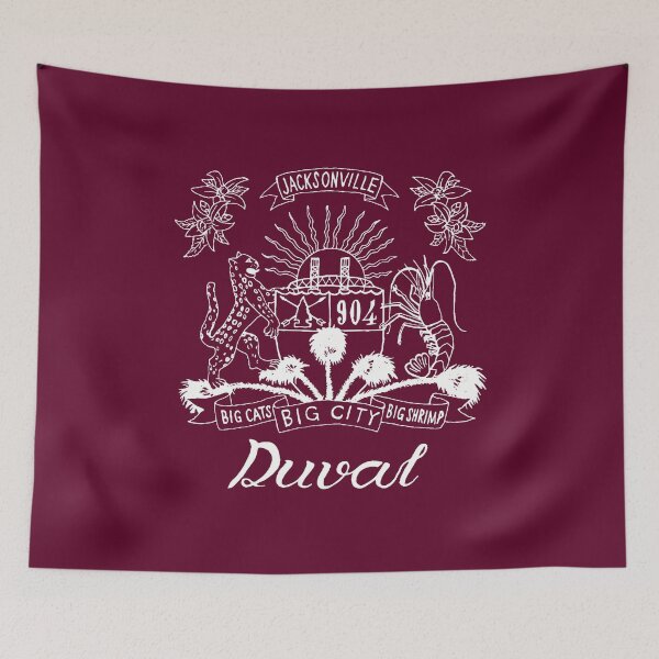 Item preview, Duval Crest White Lettering on Cranberry designed and sold by DuvalCrest.