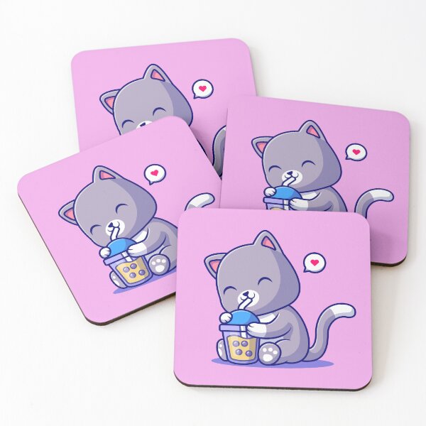 Item preview, Cute Boba cat designed and sold by Emerald-Treasure.