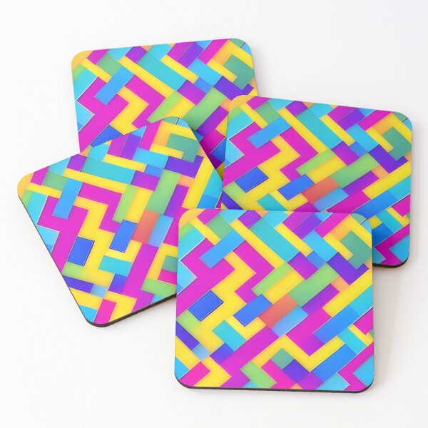 Item preview, Abstract Colorful Maze Pattern designed and sold by calibrit.