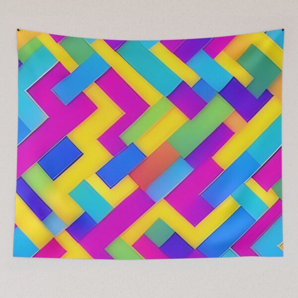 Item preview, Abstract Colorful Maze Pattern designed and sold by calibrit.