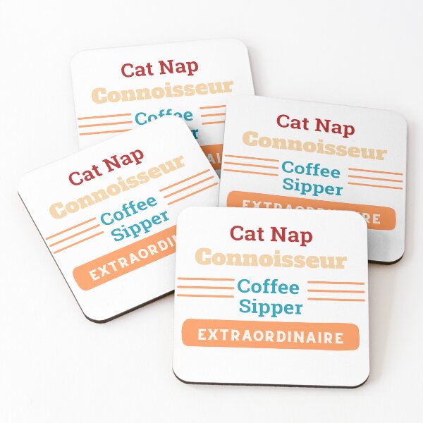 Item preview, Funny Cat Nap Connoisseur Coffee Sipper Extraordinaire  designed and sold by InkwaveDesigns.