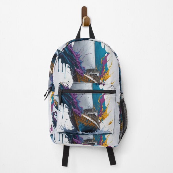 Item preview, Sailboat Splash Art Painting Design Print designed and sold by randomtdesigns.