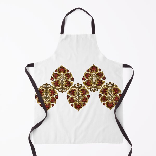 Item preview, Traditional Embroidery Pattern Of Beautiful Colorful Golden Leaf designed and sold by Kai Multiverse.