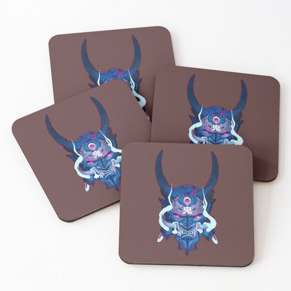 Item preview, Smoldering Blue Demon Demon Mask   	 designed and sold by gduukebnc30.