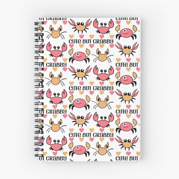 Item preview, Lindo pero malhumorado - juego de palabras de cangrejo con corazones designed and sold by EvergreenWhimsy.