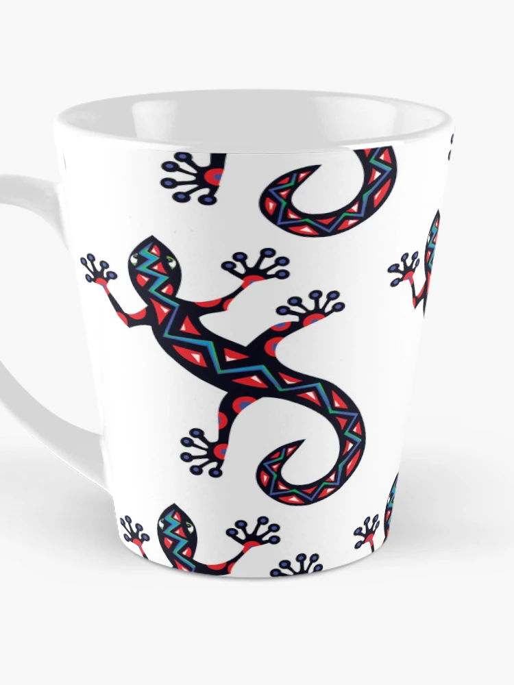 Thumbnail 3 of 4, Coffee Mug, Lizard Ethnic Pattern designed and sold by RitaFancy.