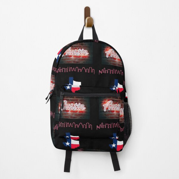 Item preview, Austin Skyline + Texas Flag designed and sold by Planet Agora.