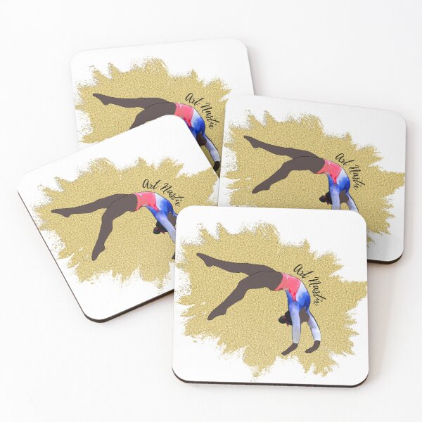 Item preview, Female Gymnast Silhouette Art - back handspring designed and sold by ArtNastix.