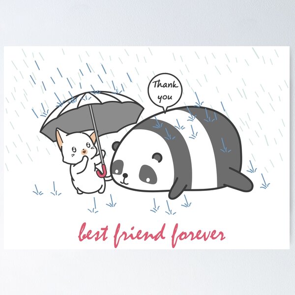 Item preview, Panda and cat best friends forever designed and sold by quanlh.