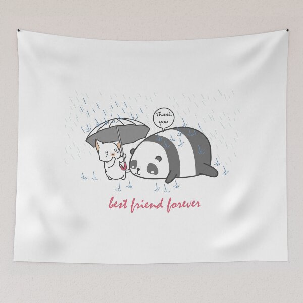 Aperçu de l'œuvre Panda and cat best friends forever créée et vendue par quanlh.