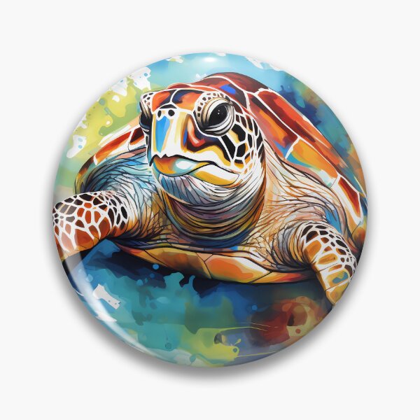 Item preview, Sea-Turtle Watercolour Splash designed and sold by SUKCreative.