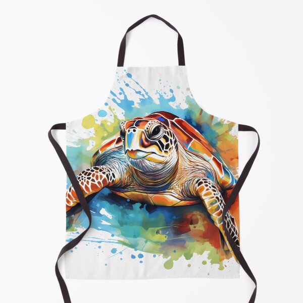 Item preview, Sea-Turtle Watercolour Splash designed and sold by SUKCreative.