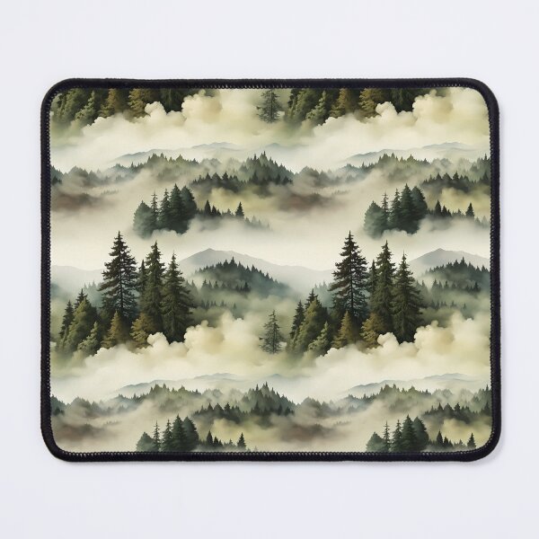 Item preview, Misty Mountain Majesty: Serene Nature Pattern designed and sold by SnowStudio2022.