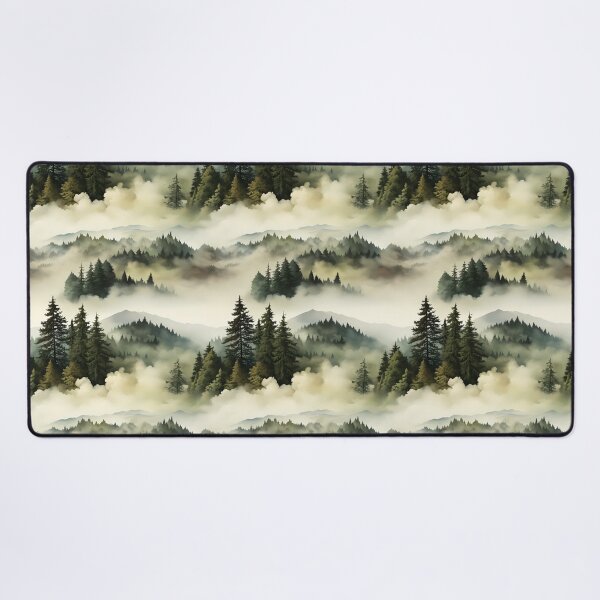 Item preview, Misty Mountain Majesty: Serene Nature Pattern designed and sold by SnowStudio2022.