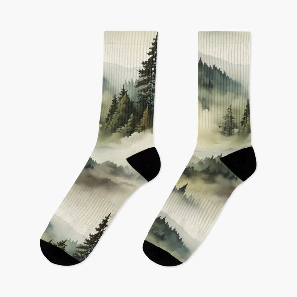 Item preview, Misty Mountain Majesty: Serene Nature Pattern designed and sold by SnowStudio2022.