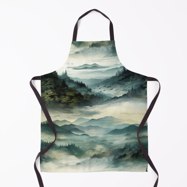 Item preview, Misty Mountain Majesty: Serene Nature Pattern designed and sold by SnowStudio2022.