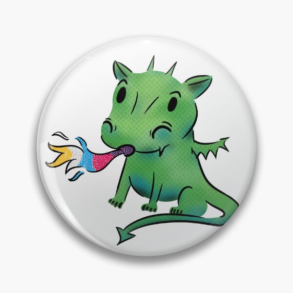 Item preview, Polyamorous Pride Doodle Dragon (New Flag) designed and sold by O1RSH.
