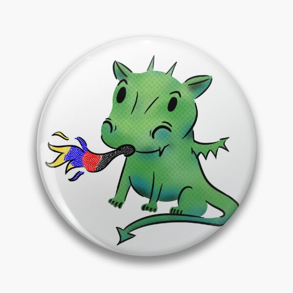Item preview, Polyamorous Pride Doodle Dragon (Old Flag) designed and sold by O1RSH.