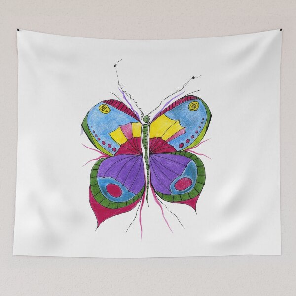 Item preview, Abstract Butterfly Art Design Insect Bug Gift designed and sold by HighArtDesigns.