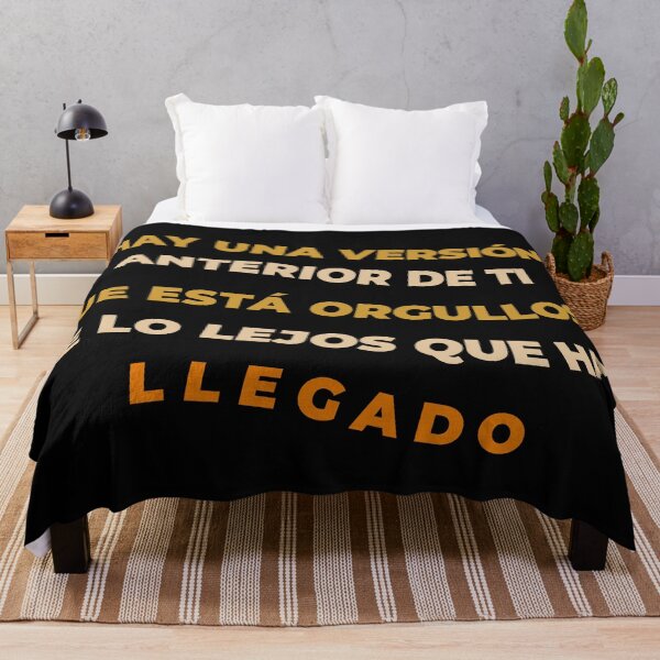 Item preview, There's a version of you that's proud of how far you've come. Dark version for motivational Spanish words for students of Spanish or lovers of Hispanic culture.  designed and sold by SpanishStore.