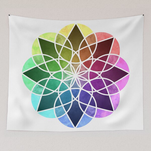 Item preview, Rainbow 8 point mandala designed and sold by VincentVex.