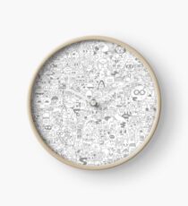 Monstres! - version grise Clock