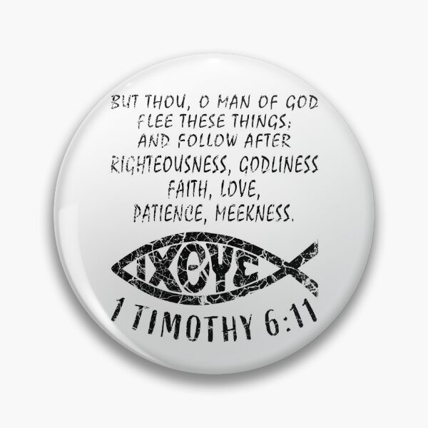 Item preview, 1 Timothy 6 11 Christian Gift psalm designed and sold by Gerard Fay.