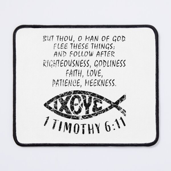 Item preview, 1 Timothy 6 11 Christian Gift psalm designed and sold by Gerard Fay.