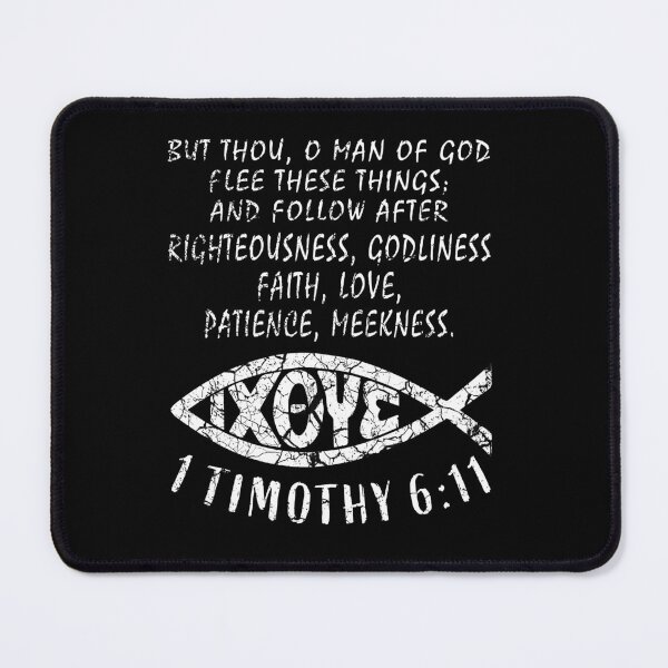 Item preview, 1 Timothy 6.11 Christian Gift psalm designed and sold by Gerard Fay.