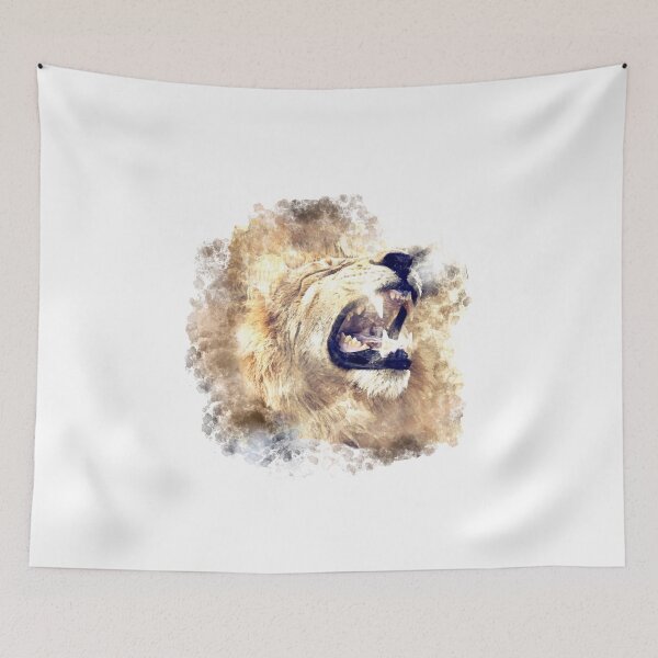 Item preview, Roaring Lion, Painted effect, Watercolour designed and sold by DefintionArt.