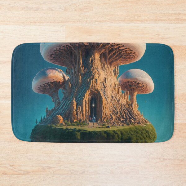 Item preview, Enchanting Mushroom Castle: A Whimsical Fungal Fantasy 8 designed and sold by TheTechnoCanvas.