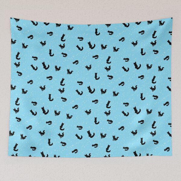 Item preview,  Raining Cats blue designed and sold by Roxy-The-Fox.
