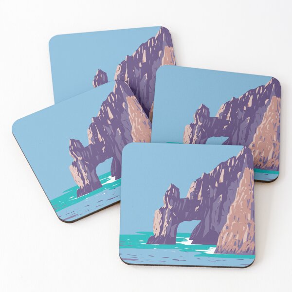 Item preview, El Arco or the Arch of Cabo San Lucas in Mexico WPA Art Deco Poster  designed and sold by patrimonio.