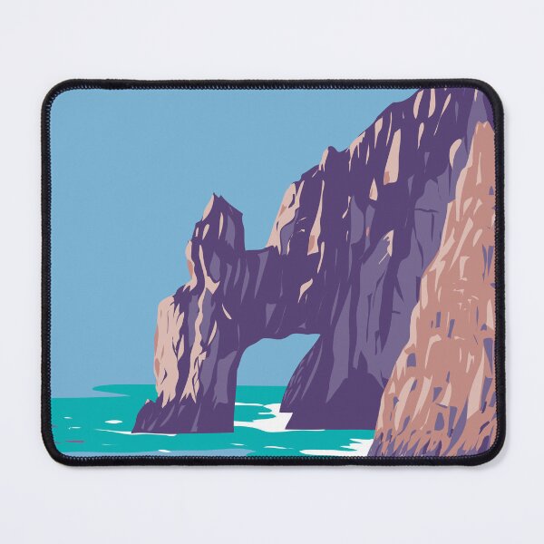 Item preview, El Arco or the Arch of Cabo San Lucas in Mexico WPA Art Deco Poster designed and sold by patrimonio.